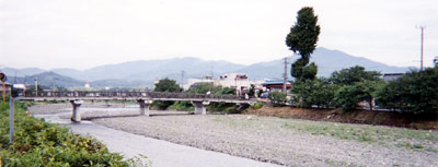 金目川と観音橋