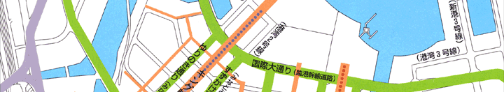 横浜みなとみらい21の幹線道路4-2