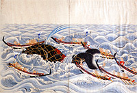 日本の網取式捕鯨