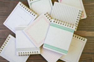 廣運舘活版所『雑記帳』カスタムオーダー＋活版メッセージカード（5枚セレクト）