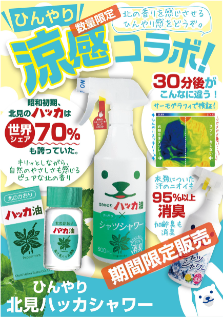 ひんやり涼感コラボ、スプレー