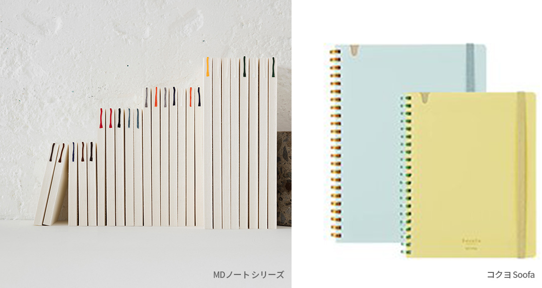 製本が特徴的なMDノート