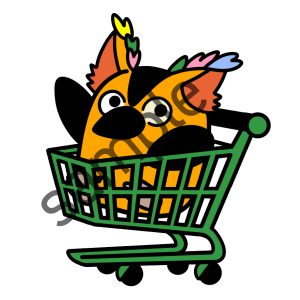 タトゥーシール（ショッピングカート）の絵柄