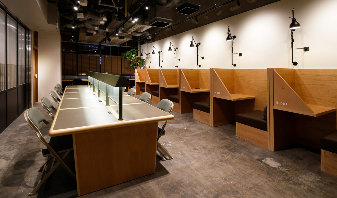 コワーキングエリア内の様子