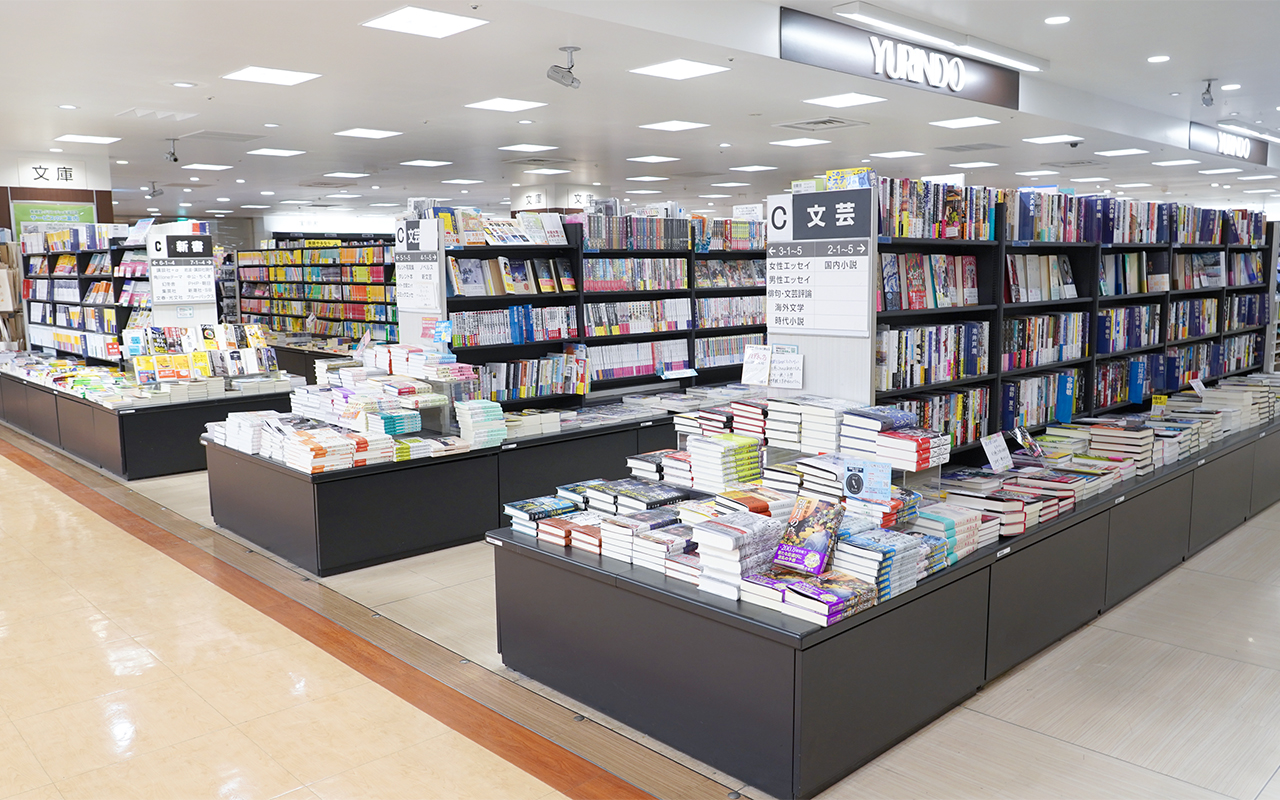 文芸コーナー、小説など