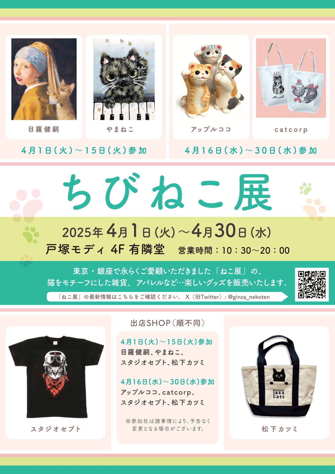 猫アイテムの見本