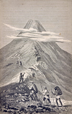 富士登山　Sir Rutherford Alcock,The Capital of the Tycoon（『大君の都』）1863年から