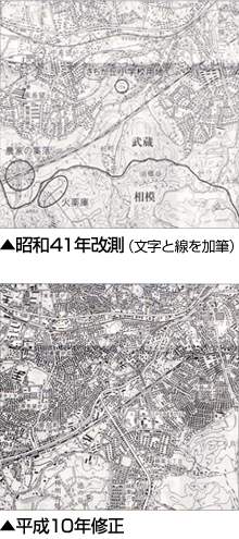 2万5千分の1 「横浜西部」（×0.68）