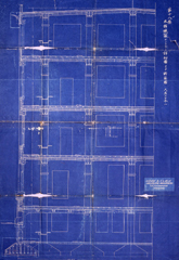 鉄筋コンクリート詳細図　「三井物産横浜支店関係資料」から　横浜都市発展記念館蔵