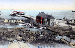 横浜桟橋全景（鉄桟橋）