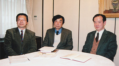 左から、福田誠・岩橋春樹・西岡芳文の各氏