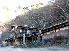 山梨県御坂峠の天下茶屋