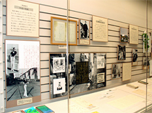神奈川近代文学館の「神奈川の風光と文学」展示コーナー