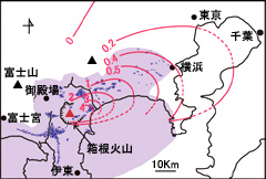 「東京軽石」の分布（町田,1971に加筆）