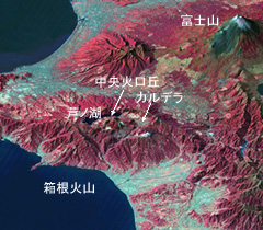 箱根火山とその周辺図