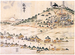 観福寺（『神奈川砂子』から） 1824年