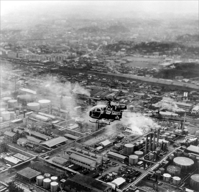 臨海部の大気汚染（神奈川区） 昭和40年代前半
