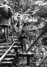 木馬道の橋（タライゴヤ沢　昭和29年）