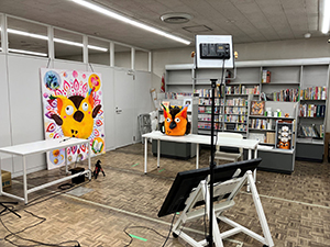 収録前のスタジオ